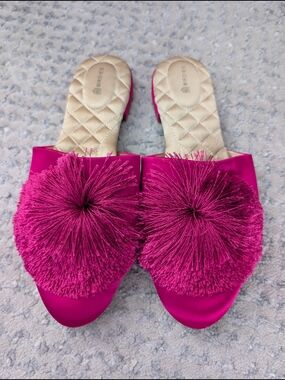 Birdies The Dove Mule Shoe  Fuchsia Size 9